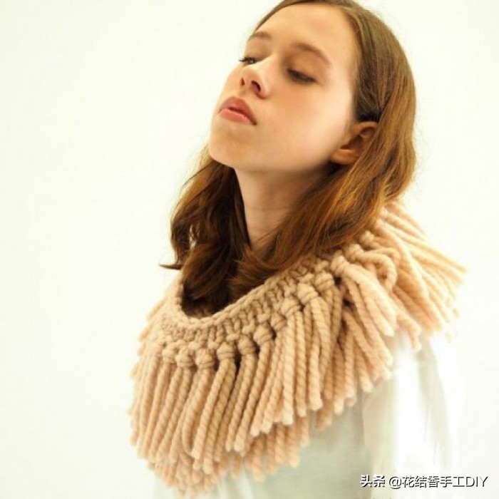 毛线编织围脖花样教程,毛线套头围脖编织教程