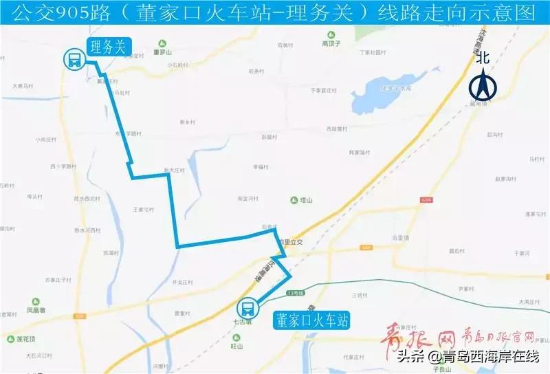 黄岛公交车最新通知,黄岛公交203路全程路线图