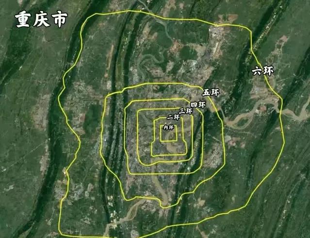 地级市和北京六环的发展对比,北京5环和广州外环面积对比