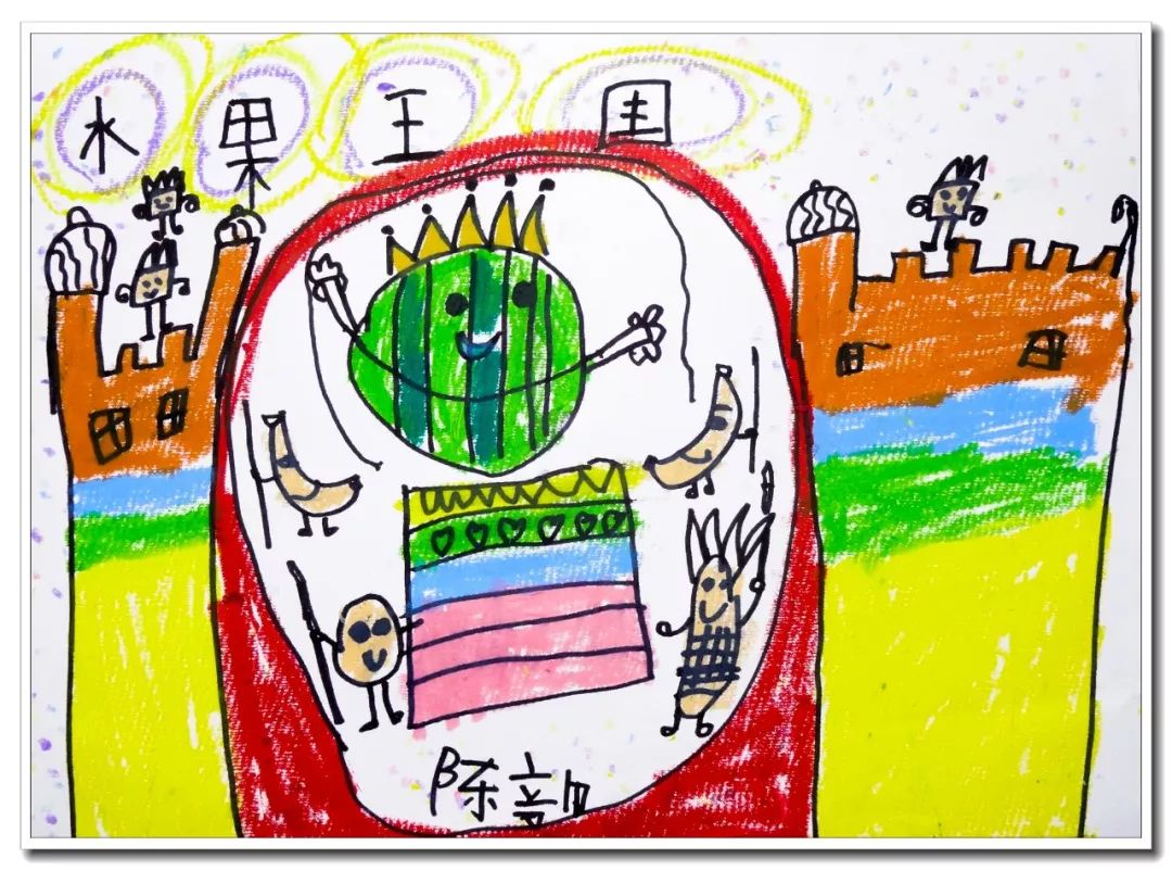 水果王国儿童画,怎么画简单的水果王国