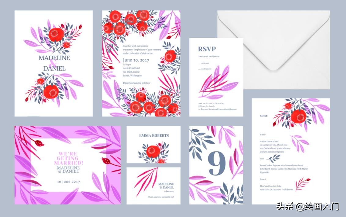 民族风插画简单又漂亮 (适合手绘的现代中国风插画)