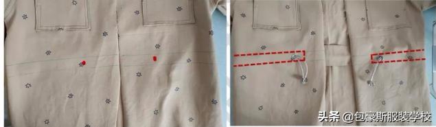 儿童插肩英伦式风衣裁剪图,落肩袖风衣外套的裁剪方法
