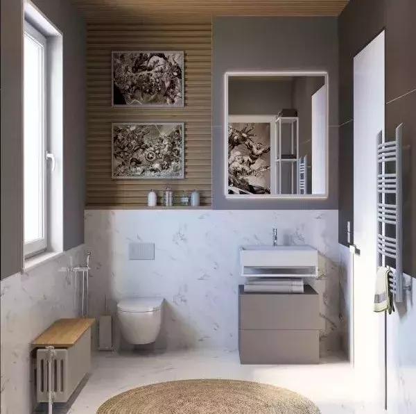 极简风创意卫生间设计,创作灵感公共卫生间