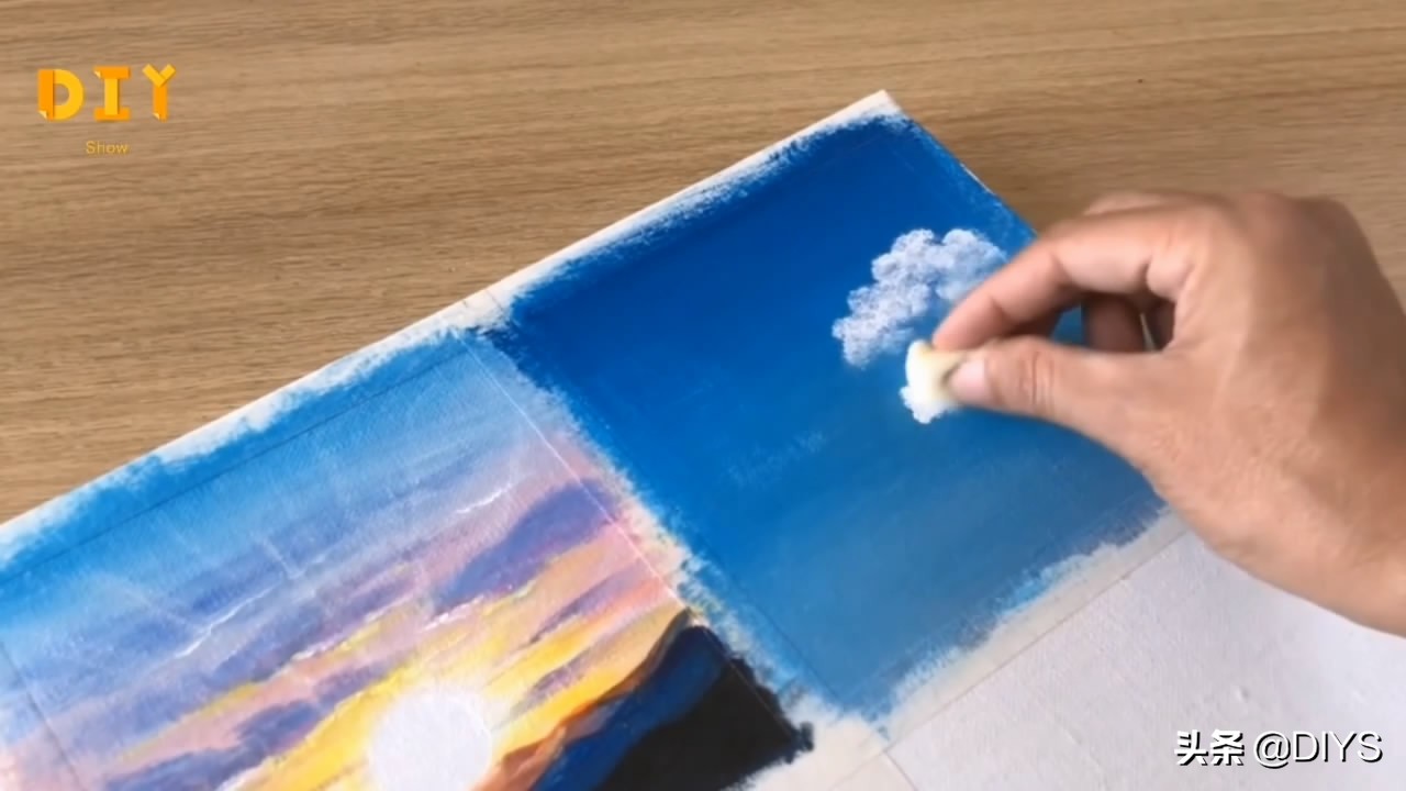 手工绘画制作大全简单又漂亮,简单好看的天空画