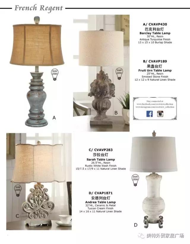 美特精品家具——《CrestviewCollection》灯饰火爆来袭!