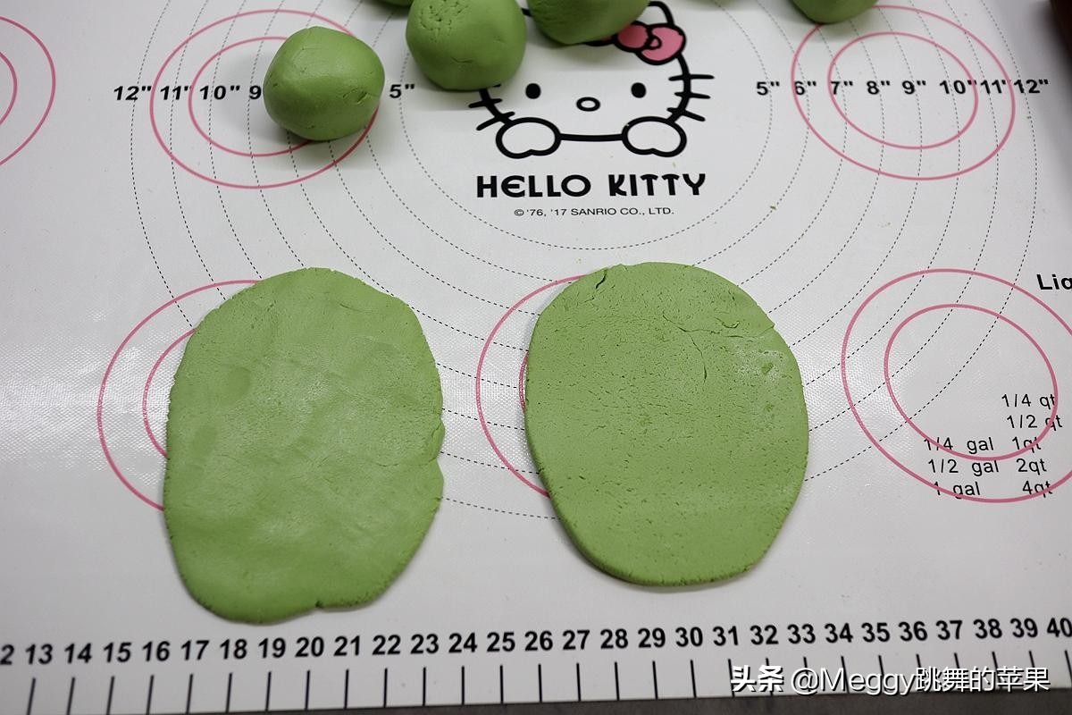 自己磨米粉做青团,做青团一斤半糯米粉加半斤粘米粉