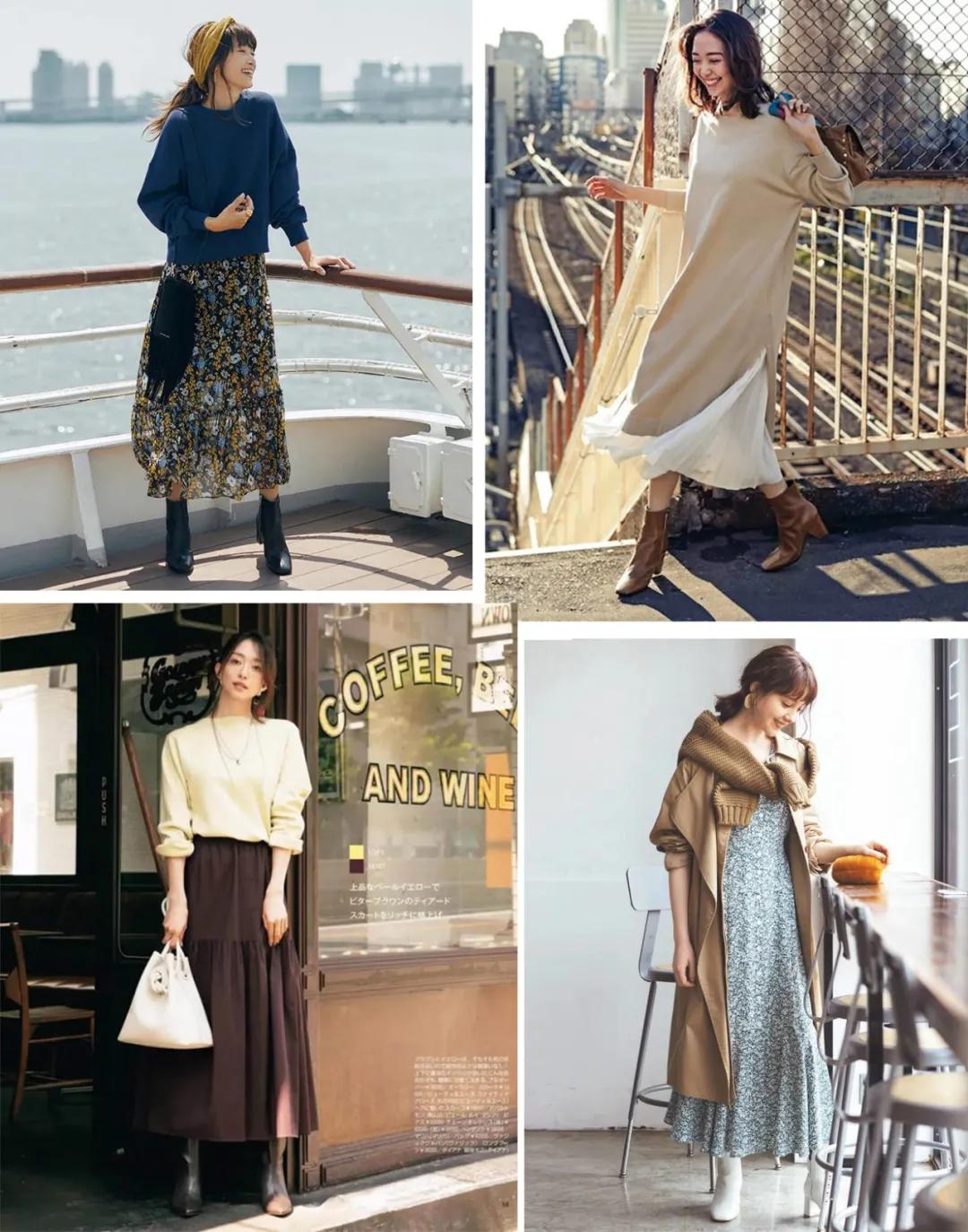 时髦大气的短靴整个look气场提升,牛仔裤短靴入冬正流行好看又高级