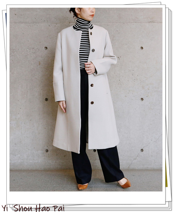 大衣没有领子怎么搭配,大衣领子没有型怎么定型