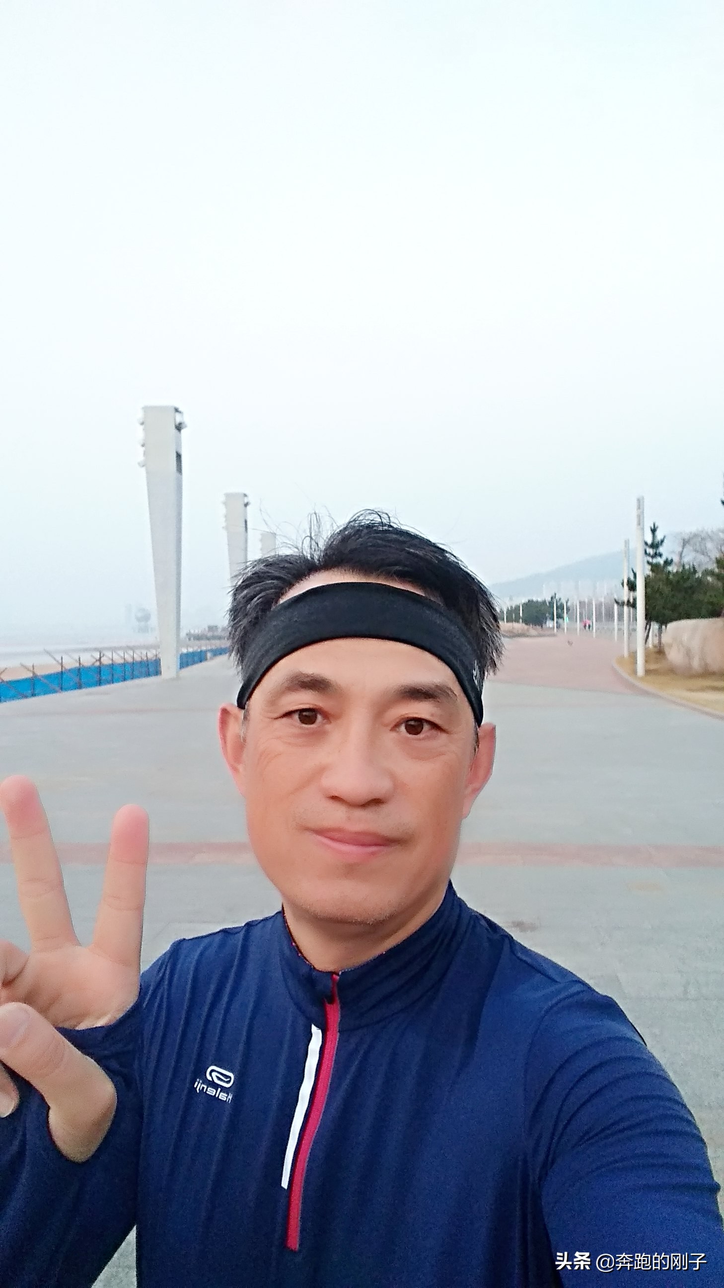 备战南京马拉松—10月19日打卡烟台大学，海边日出