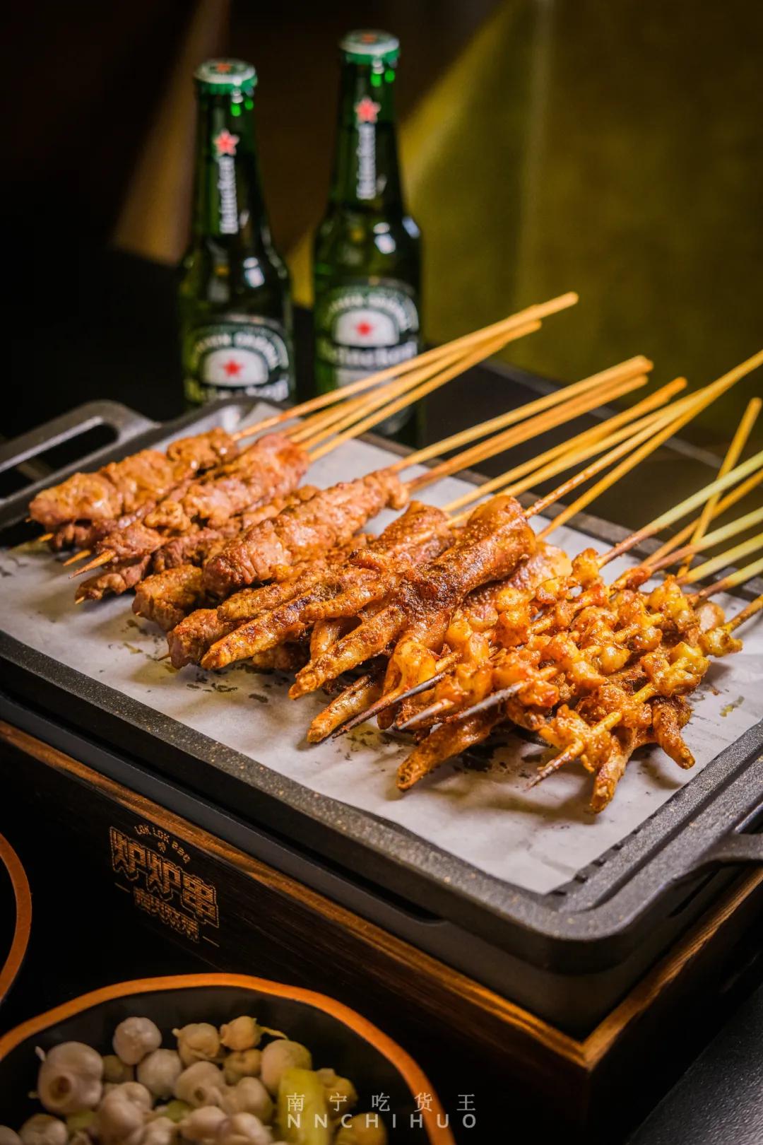 南宁夜宵炭火烤肉,南宁烧烤夜宵推荐