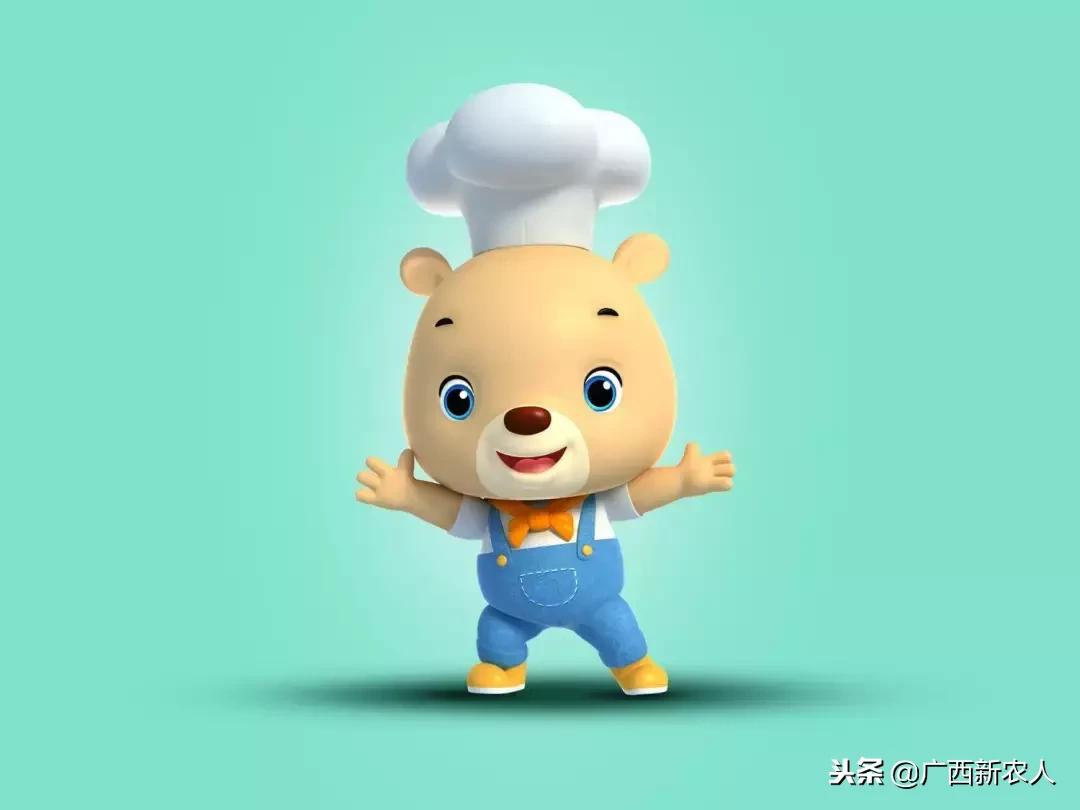 酷熊家,光头强请熊大熊二吃披萨