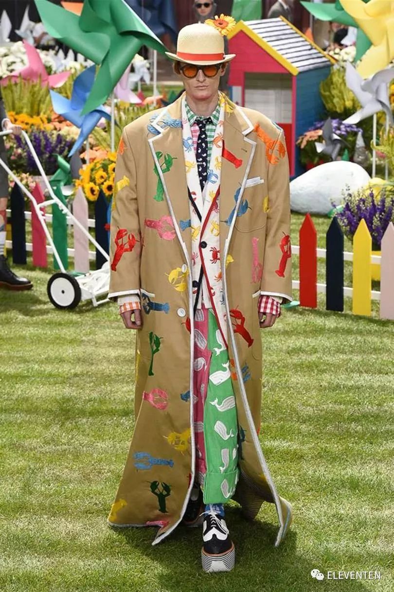 thombrowne2018男装,ThomBrowne2018春夏男装闭场造型