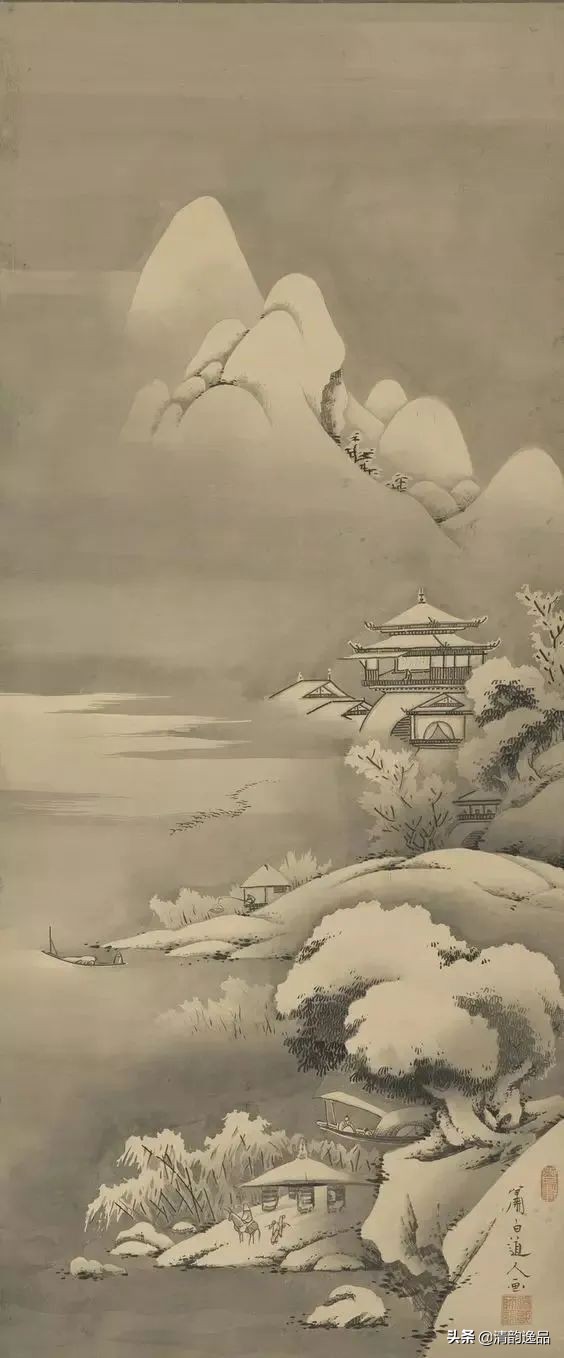 曾我萧白人物,300年前画家