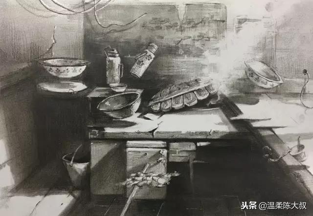 清华美院设计素描2015年高分卷,清华美院校考设计高分试卷