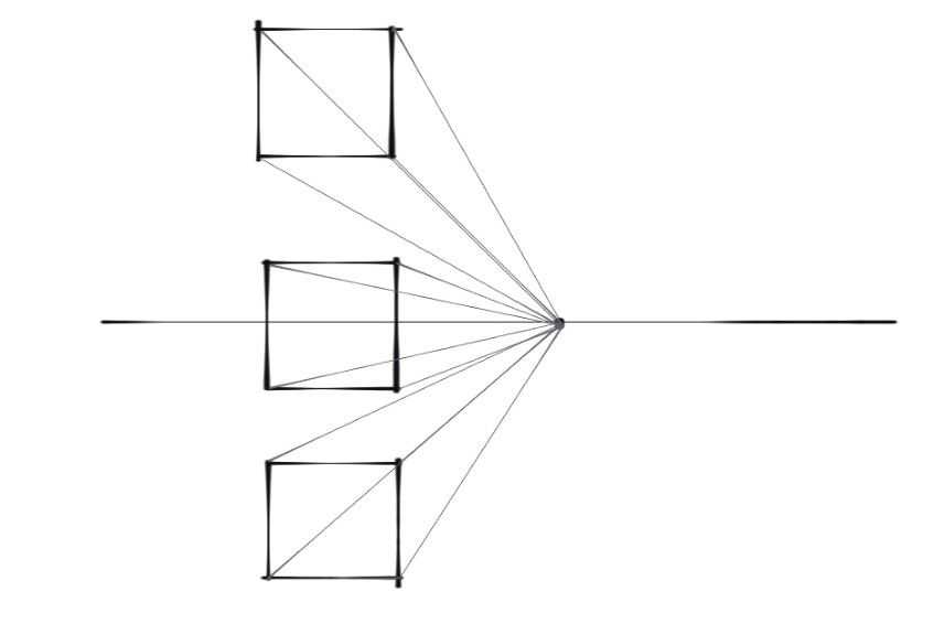 一点透视法画建筑教程视频,手绘建筑两点透视图画法步骤详解