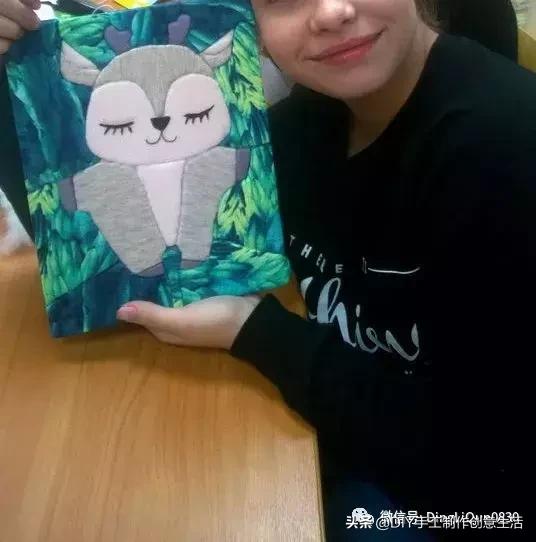 布艺diy拼布图案贴画,布画diy手工制作大全