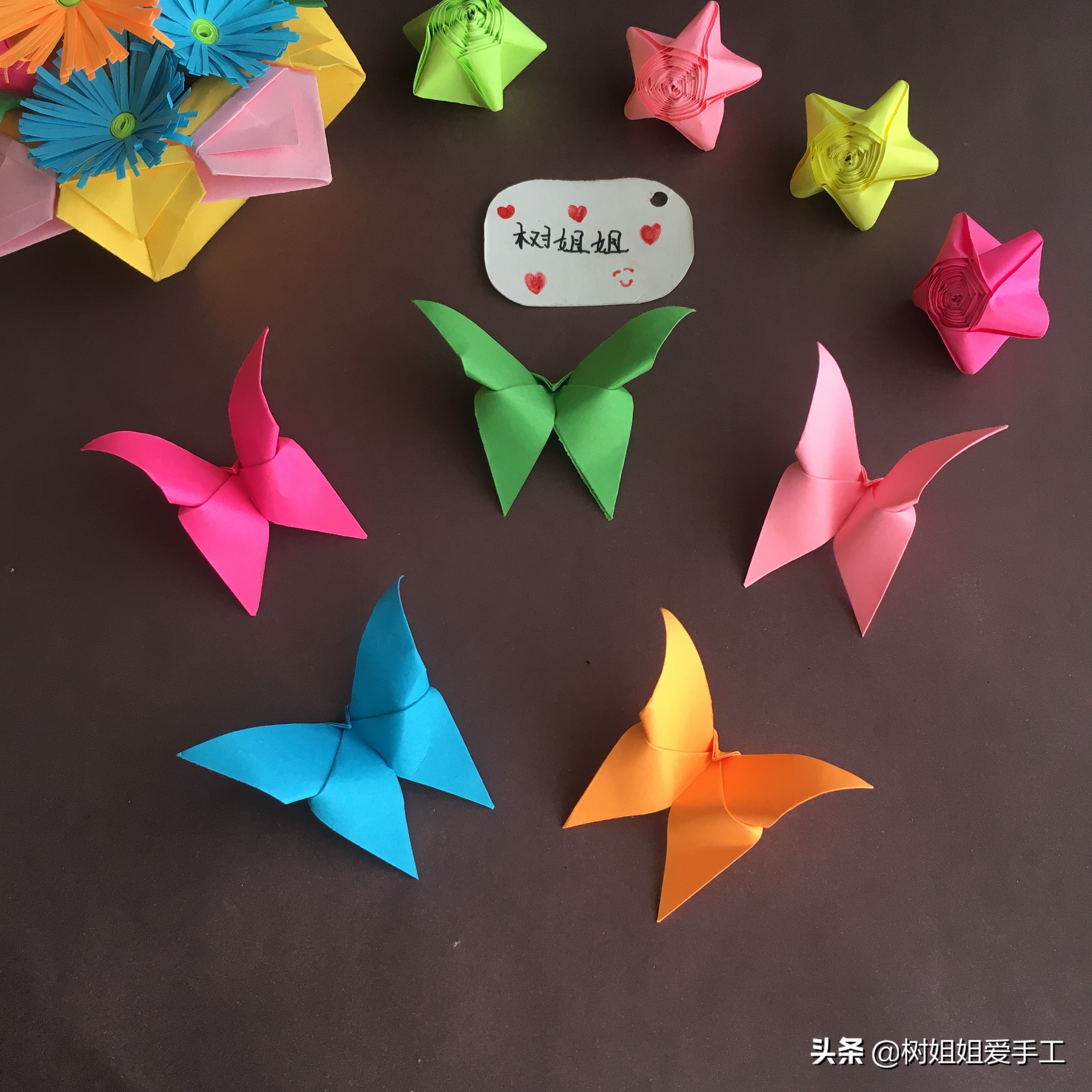 正方形纸折纸视频折蝴蝶书签,蝴蝶折纸怎么折