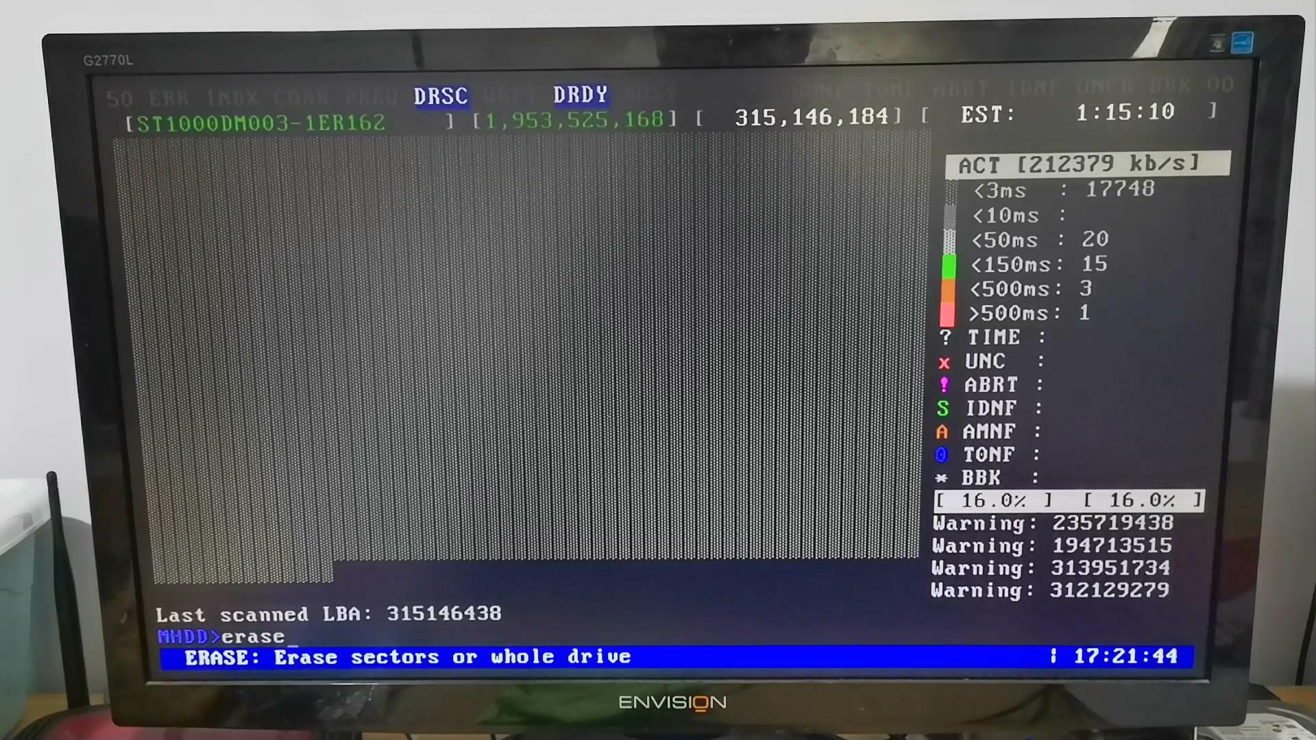 坏道修复，用MHDD软件修复电脑硬盘坏道图文教程,移动硬盘也可以
