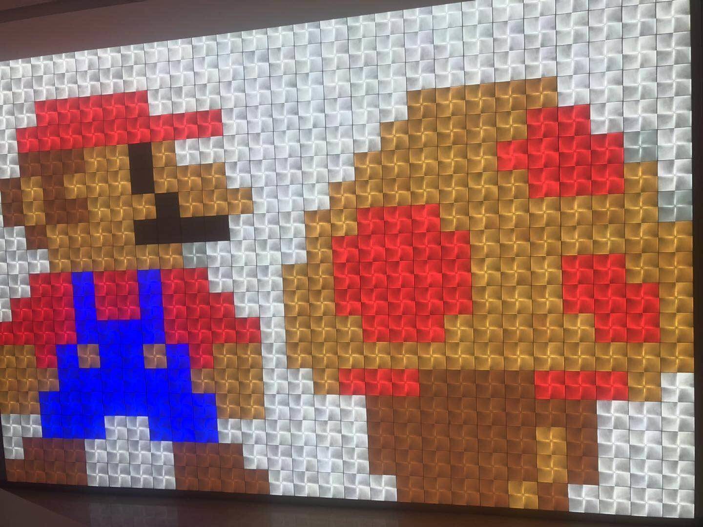 nanoleaf智能方块灯效果图,nanoleaf智能方块灯套装体验