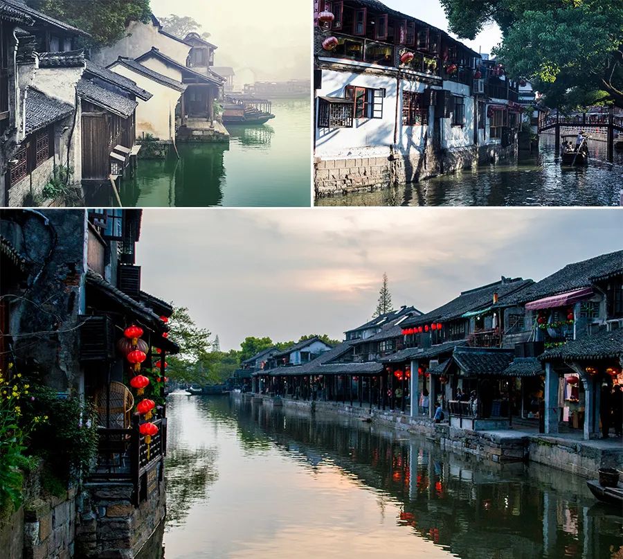 江南的春天儿童画,画江南美景儿童画