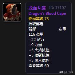 魔兽世界怀旧服狂暴战环雾披风,魔兽怀旧服法系伤害最高的披风