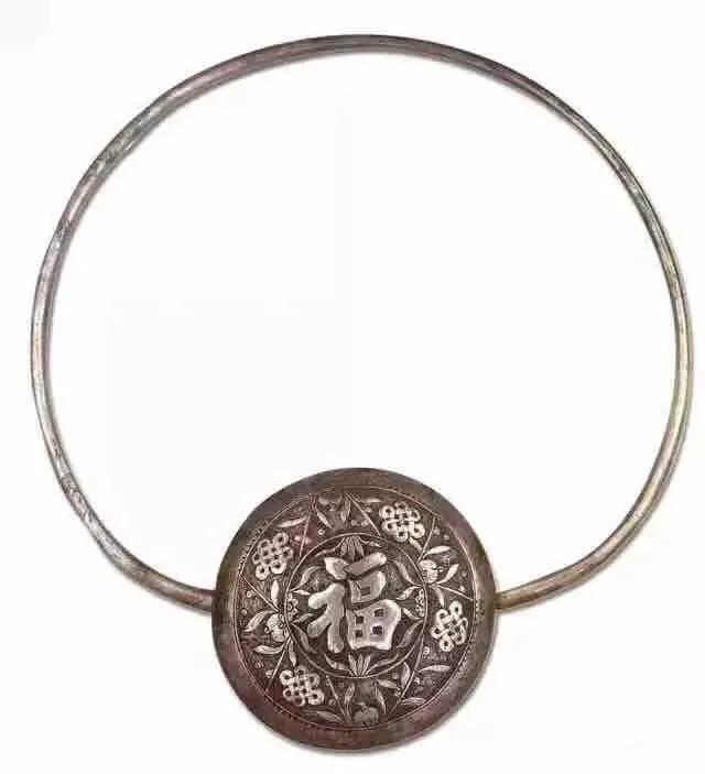 长命锁图片大全古代,古人颈饰长命锁