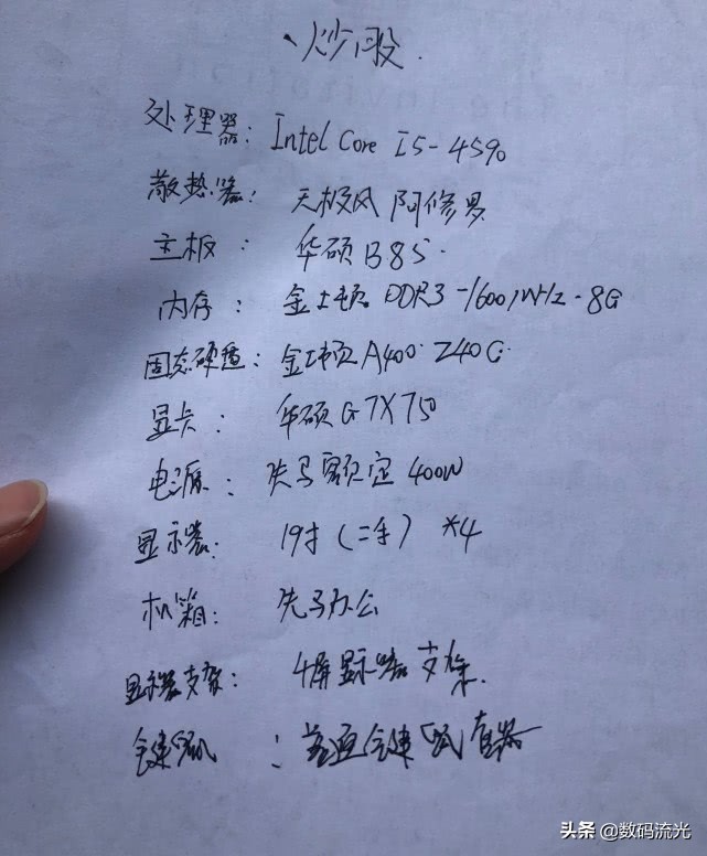 炒股专用4联屏电脑主机配置,组装炒股电脑配置