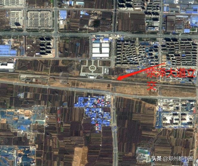 荥泽大道跨郑西高铁桥复工了吗,荥泽大道跨郑西高铁立交图片