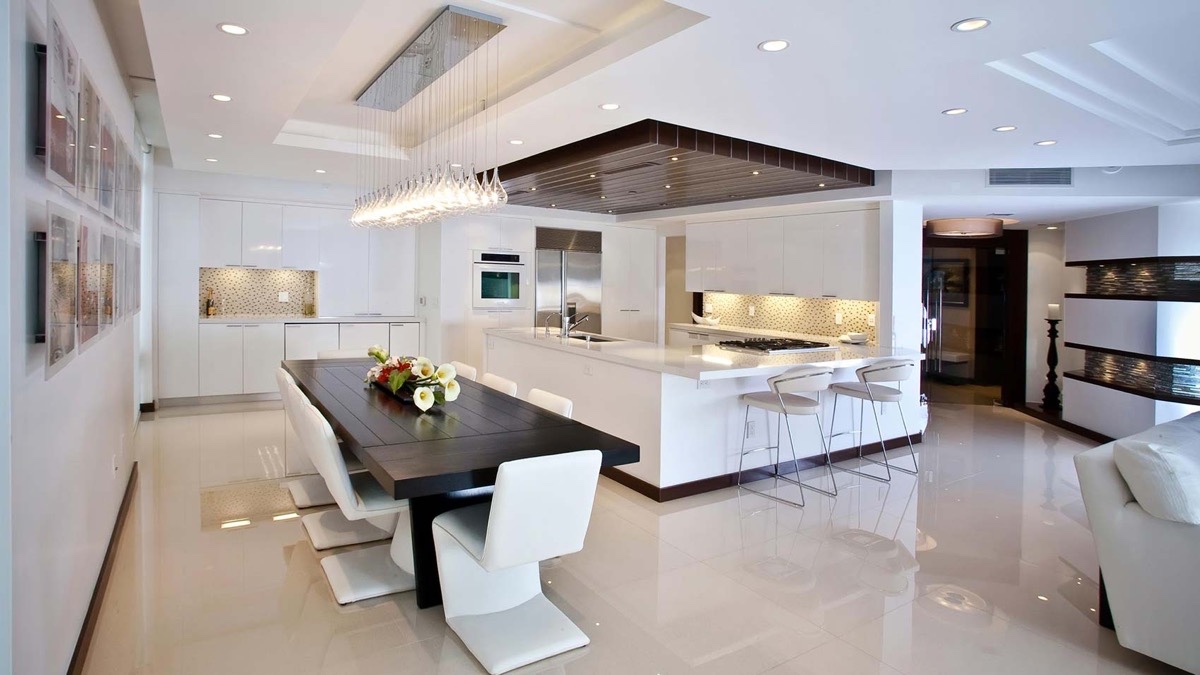 餐厅3个灯具效果图,轻奢餐厅灯饰设计