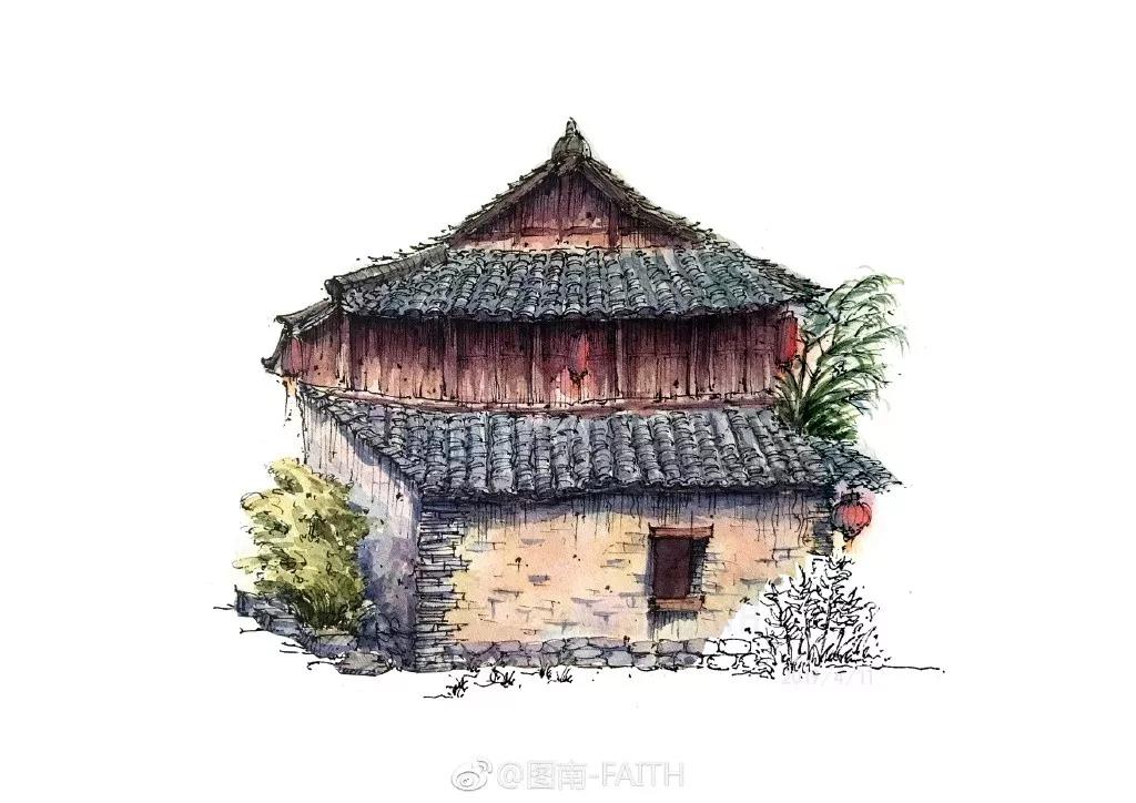 水彩画建筑入门零基础初学,水彩大师的建筑风景作品