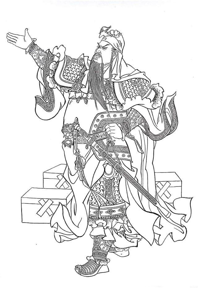 人物工笔白描线稿男青年,工笔白描人物图谱