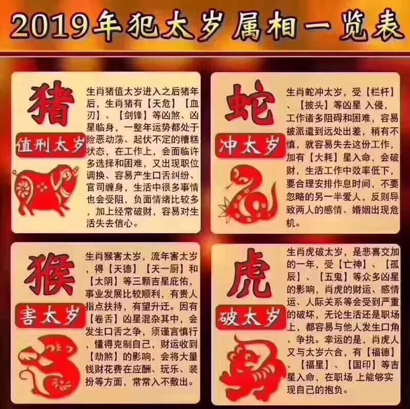 犯太岁的生肖过完2019年会好吗,2019年犯太岁的生肖及化解方法
