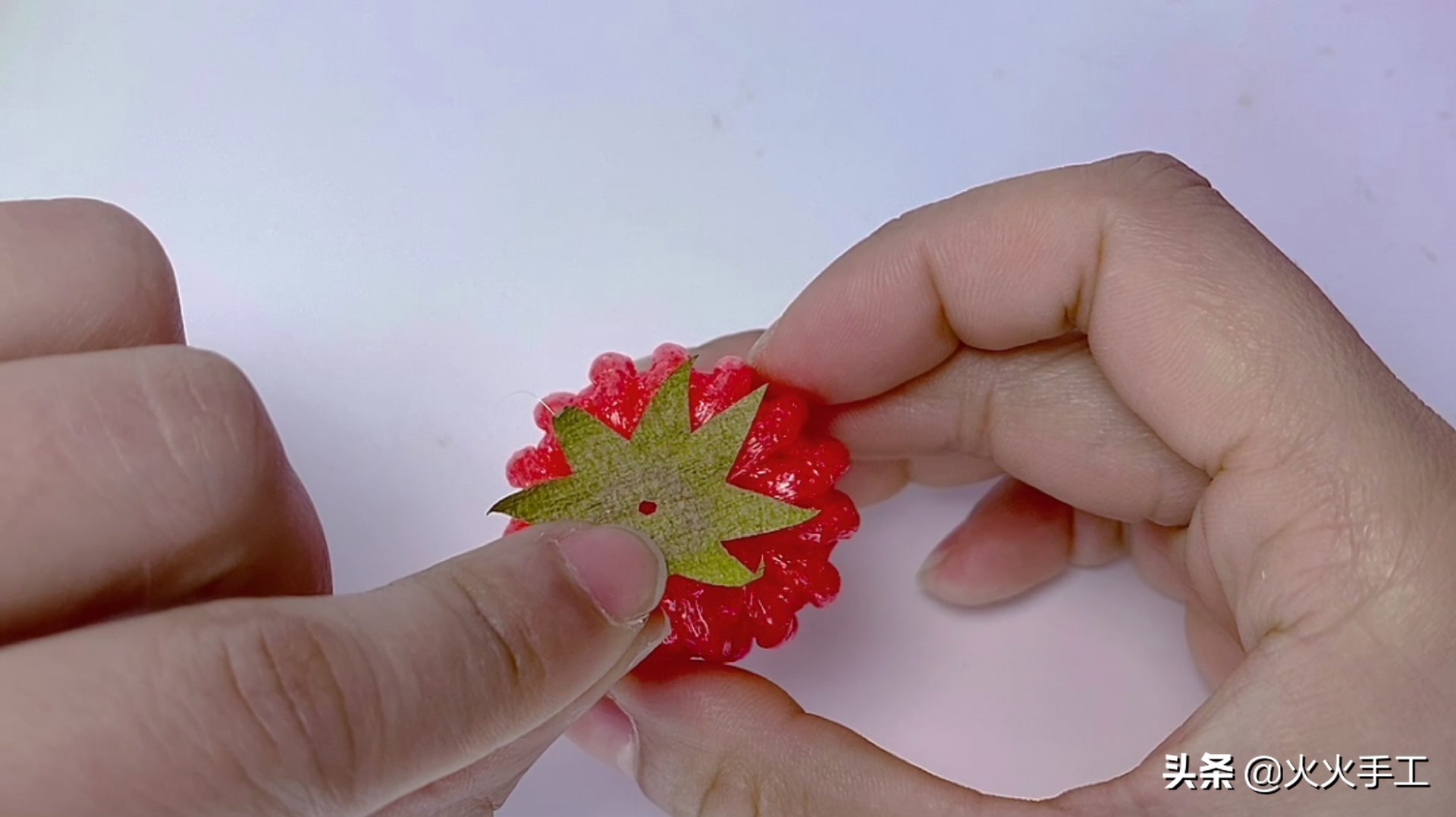 超简单的儿童手工水果网,适合女生做的水果小手工