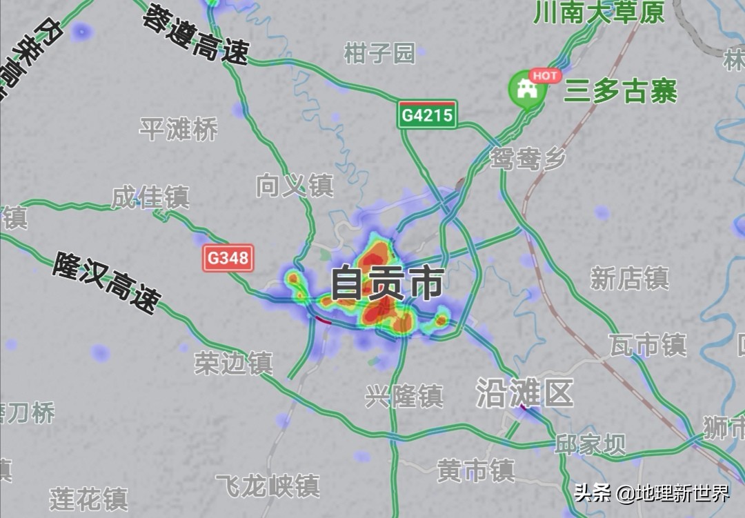 晚6点，四川18市3自治州热力图对比