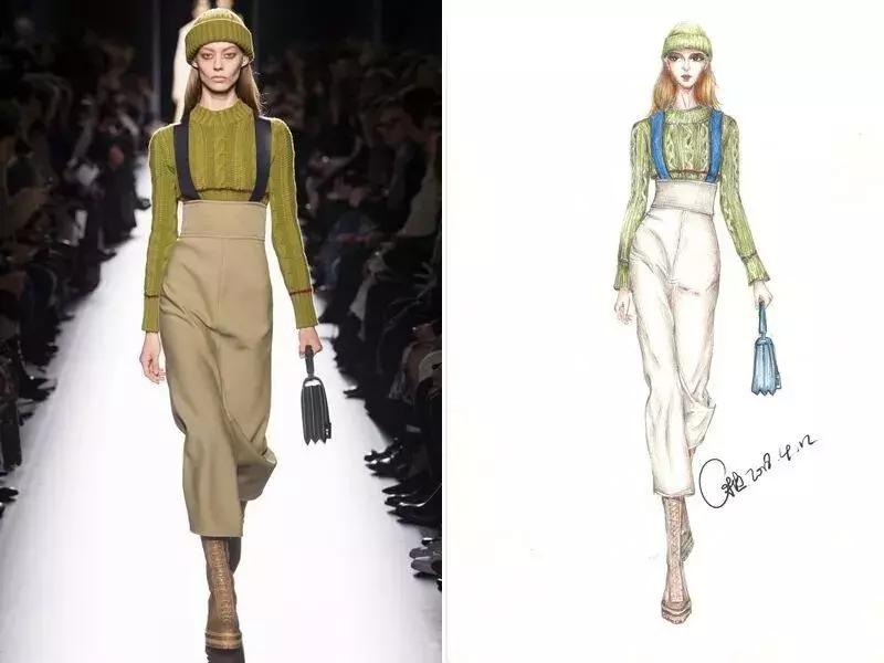 服装线稿模特矢量图,服装线稿图片大全女装