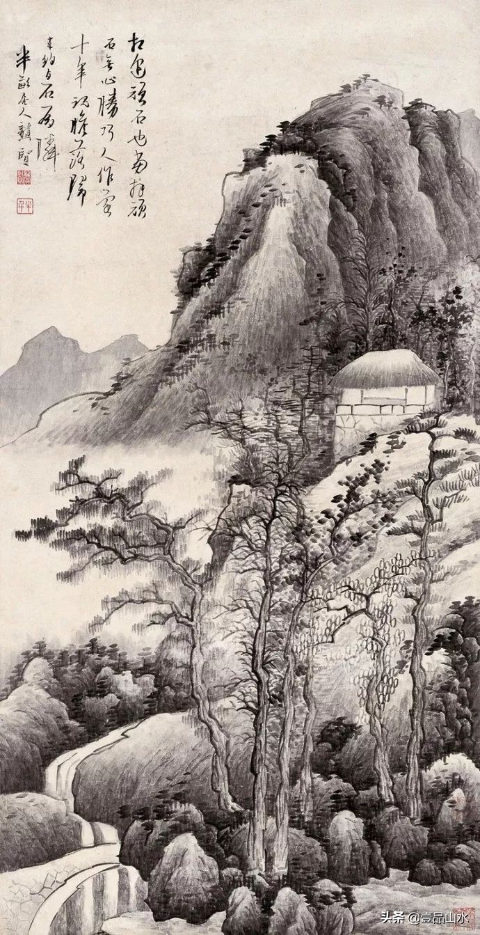 最真实的国画山水画,当代国画山水中的点景人物