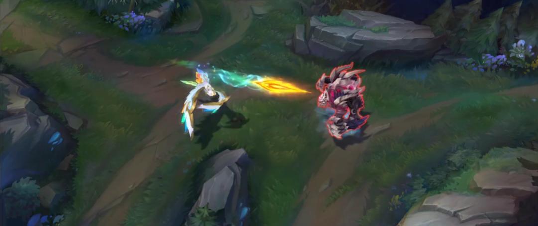 lol冰鸟神凰炫彩皮肤特效展示,lol十周年凤凰皮肤回城特效