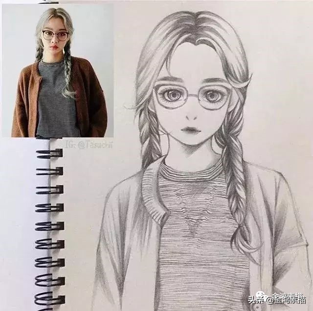 素描动漫人物古风,动漫人物素描简单