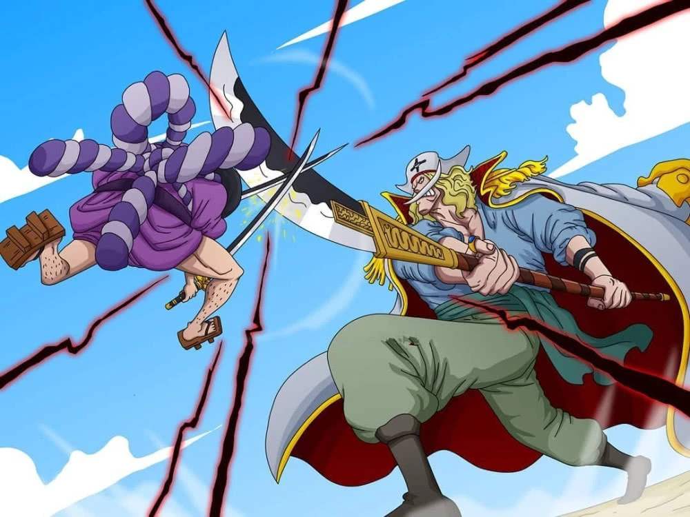 海贼王年轻白胡子vs罗杰多少集,海贼王卡普的真正实力