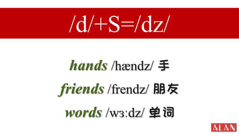 口语公式,口语单词的s和z都是读s吗