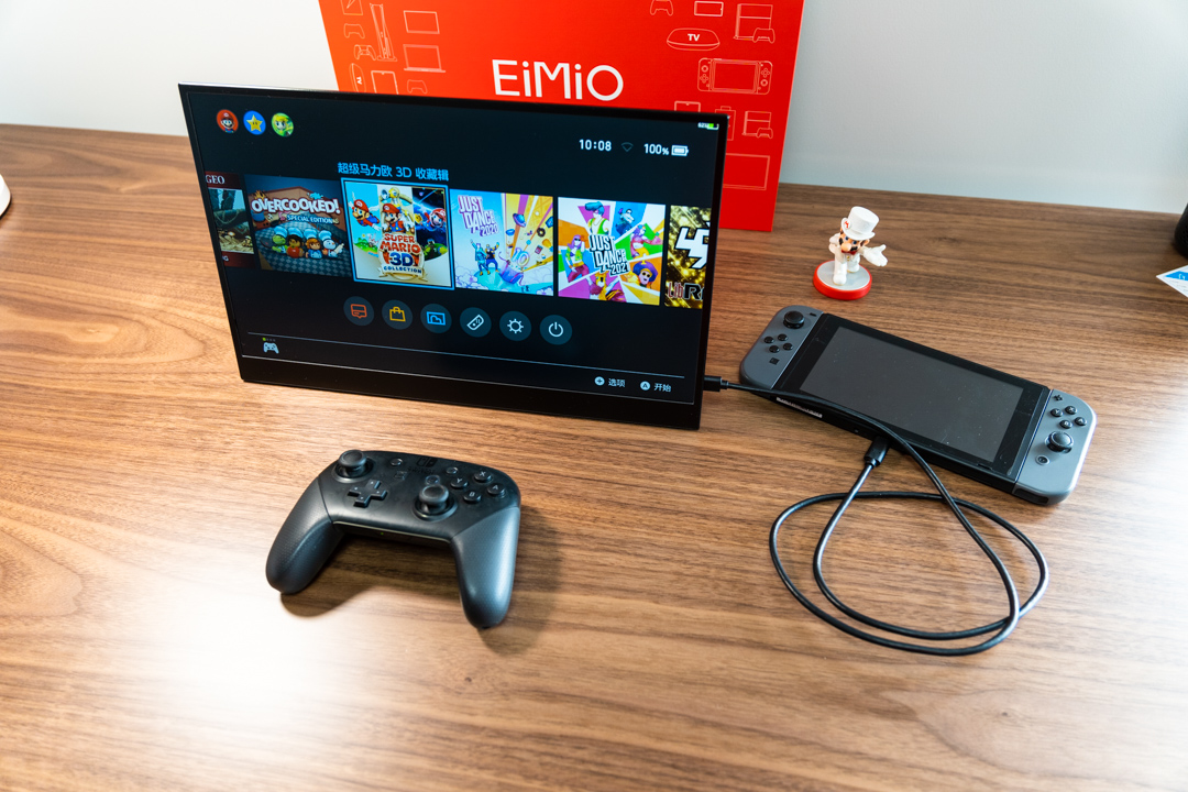 eimio便携显示器,eimio便携显示器m15b怎么充电