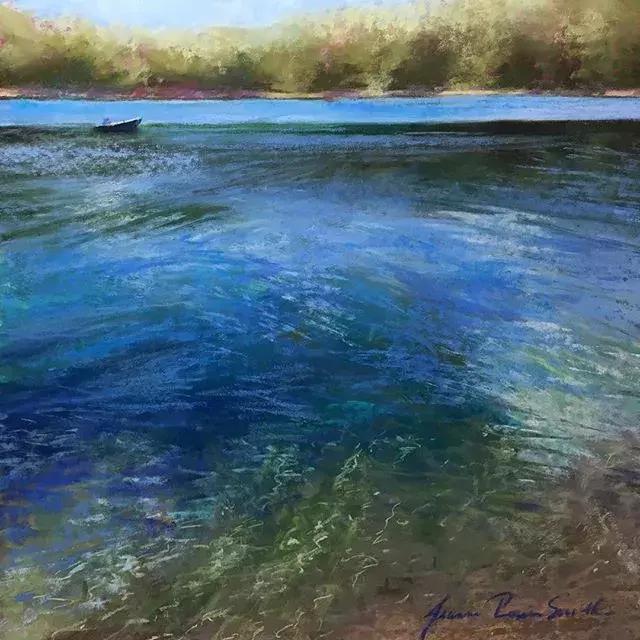 画海浪俯视,画海浪水粉画