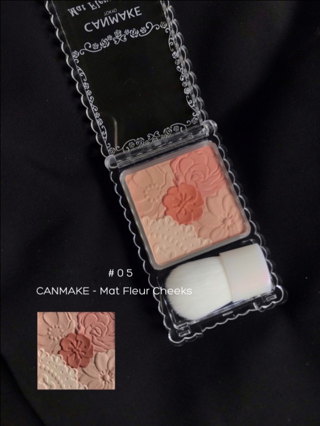 canmake井田2022年限定单色腮红膏,canmake花瓣腮红9号色