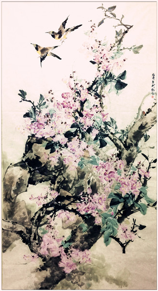 何钰花鸟画,花鸟画的赏析