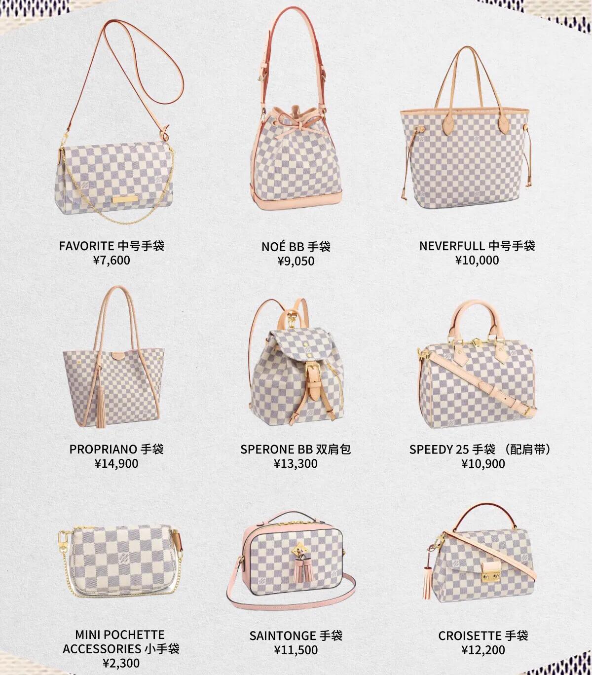 7大色系69款LV经典款包包大合集