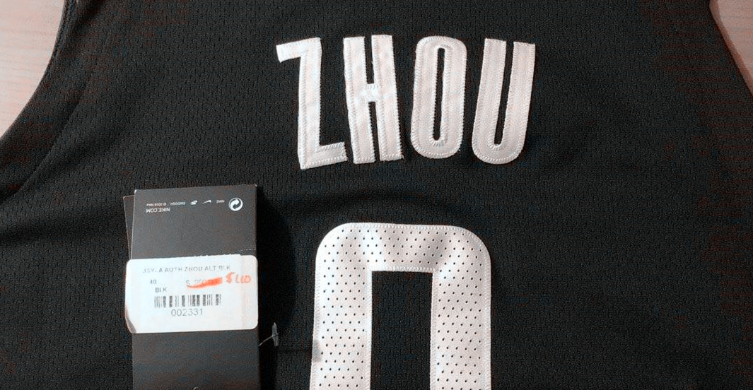 火箭周琦球衣,周琦火箭队队服