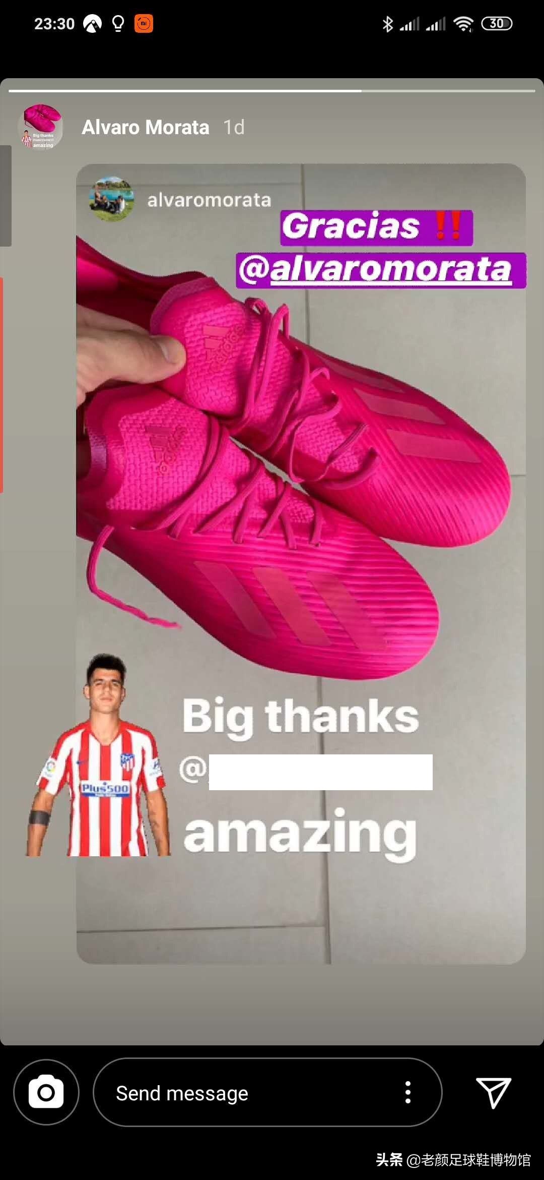 马竞前锋微商处购买厂货球鞋作秀,欧美球星居然还自己掏钱买球鞋