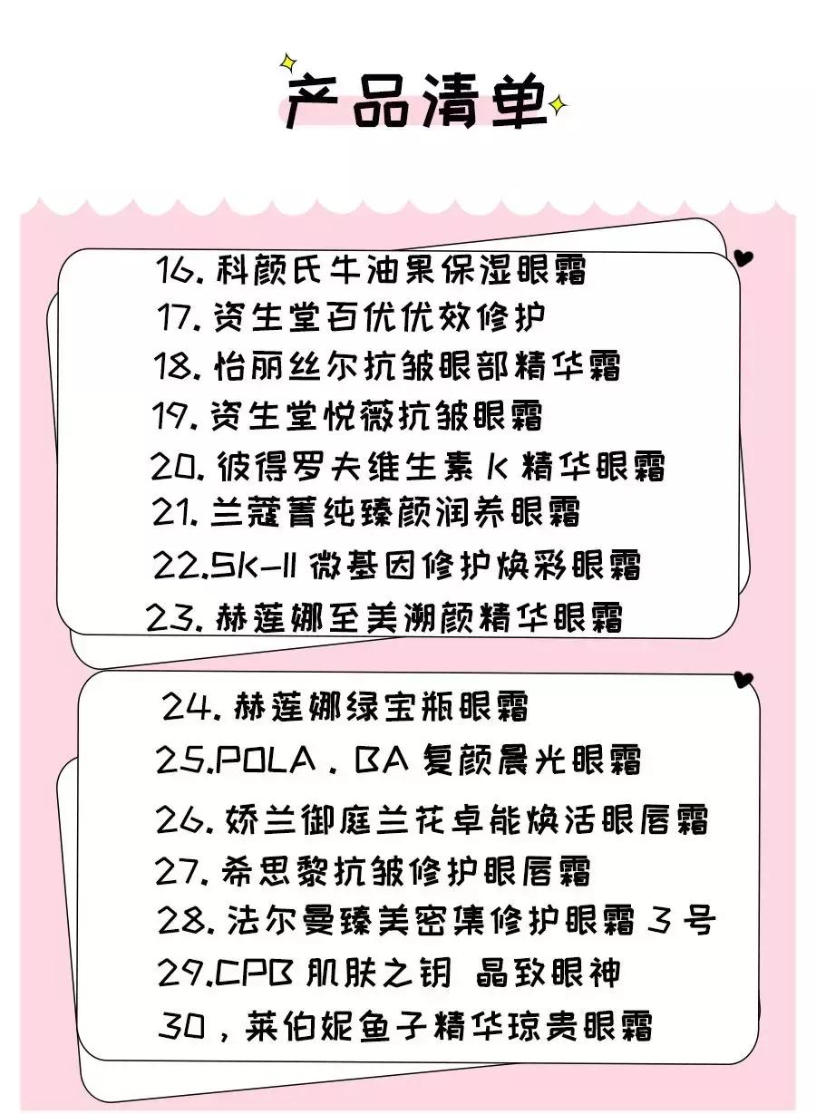 最好用的几款高档眼霜,大牌最好用眼霜是哪款