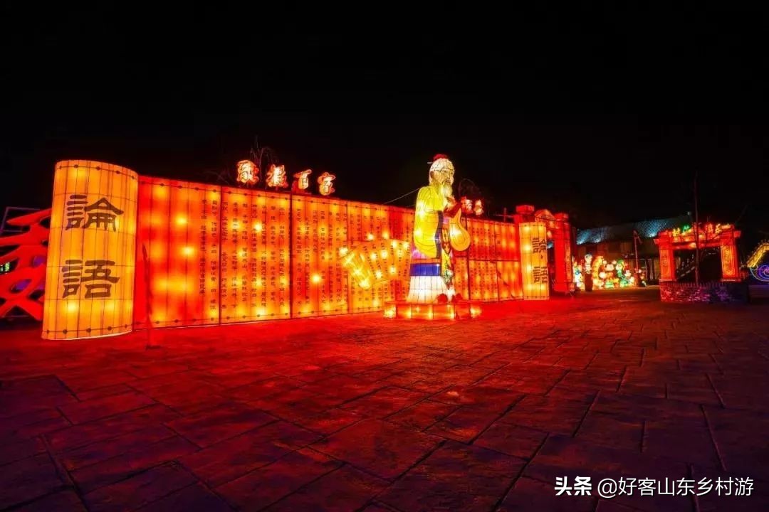 魏集古村落新年花灯,滨州魏集古村落春节旅游