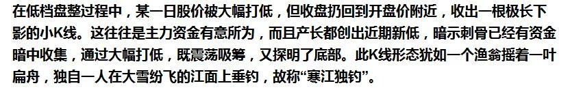 抄底60分钟k线图解,最适合抄底的30种技术形态附图